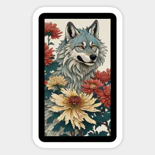 Wild wolf nature Sticker